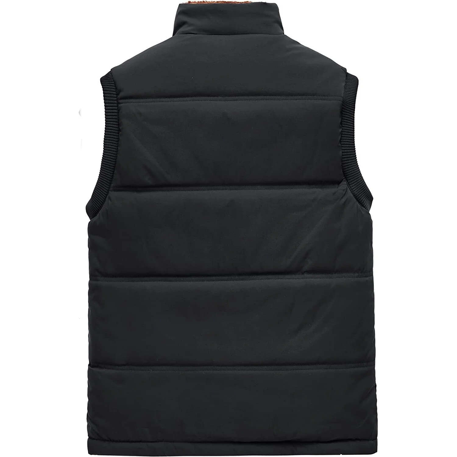 Custom Service Mutil-pockets Practical Fishing Hiking Winter Fleece Sleeveless Plain Color Men Outdoor Vest Jacket_voghion.com