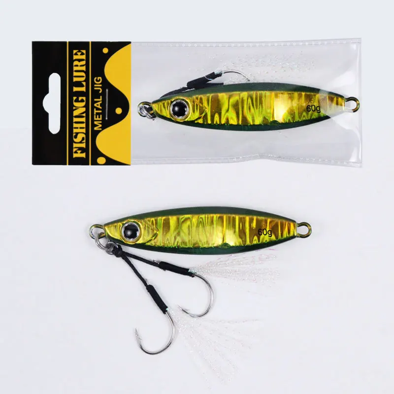 Wholesale Japanese High Quality Saltwater Slow Pitch Jigging Lures 40g
