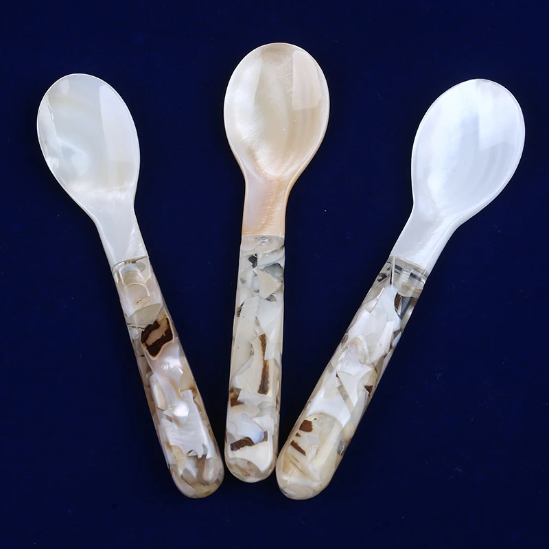 Ложка для икры оптовая продажа изысканная перламутровая Икра 12 см