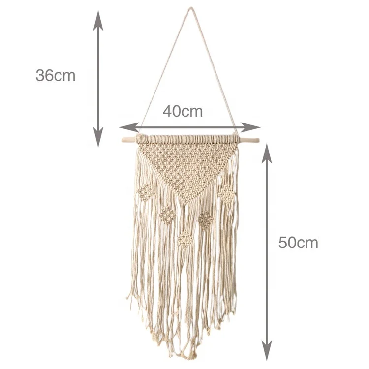 Макраме настенное искусство подвесной Тканый гобелен крафт для дома гостиной спальни украшение