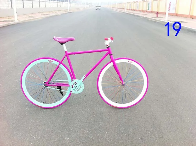 Cheap Classic Complete Frameset Fixed Gear Bikes Celt Integrated Wheelset Fixie Rear Wheel Bicycle Fixie Gear Bike