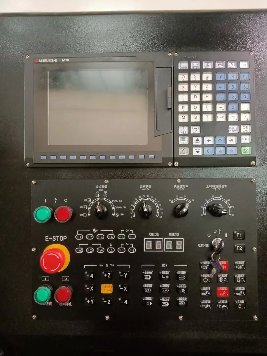 Original Feeler VM-40SA CNC Lathe Machine - 3 Axis Mitsubishi M70