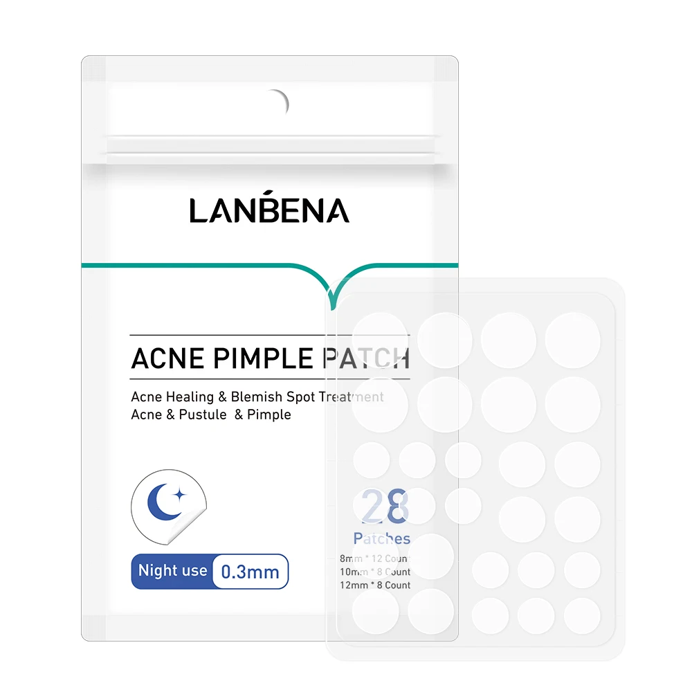 LANBENA Invisible Acne Cover Acne Pimple Healing Patch Glitter Pimple Patch for Night