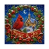 ZZC0839 Pintura de perlas de pájaros y animales navideños