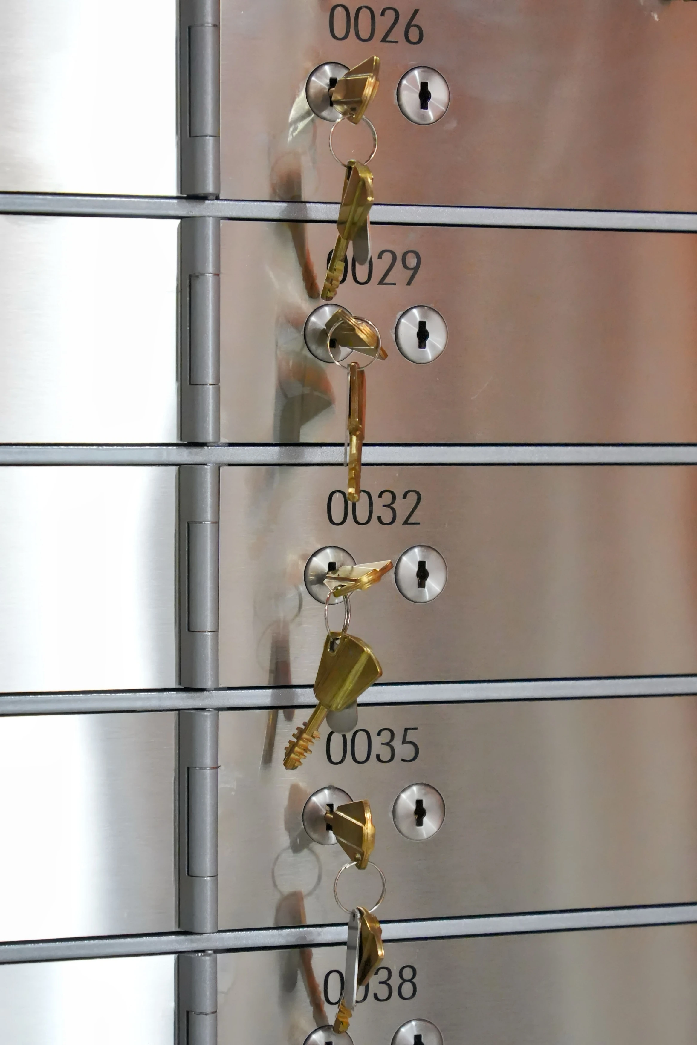 Caja de seguridad para banco, casillero de seguridad hecho en