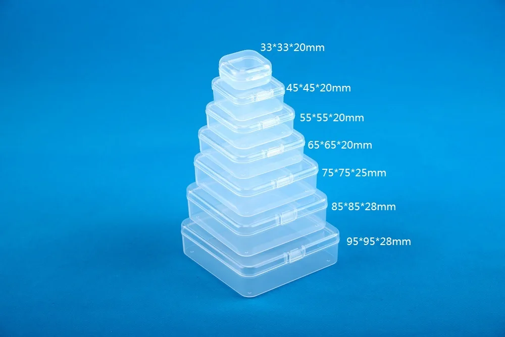 Pp Rounded Square Plastic Box Round PP Plastic Packaging Boxes - Customizable & Recyclable