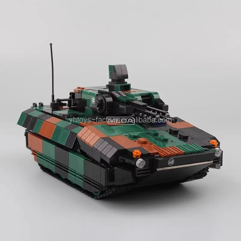 第二次世界大戦軍の車輪付き装甲タンクビルディングブロック