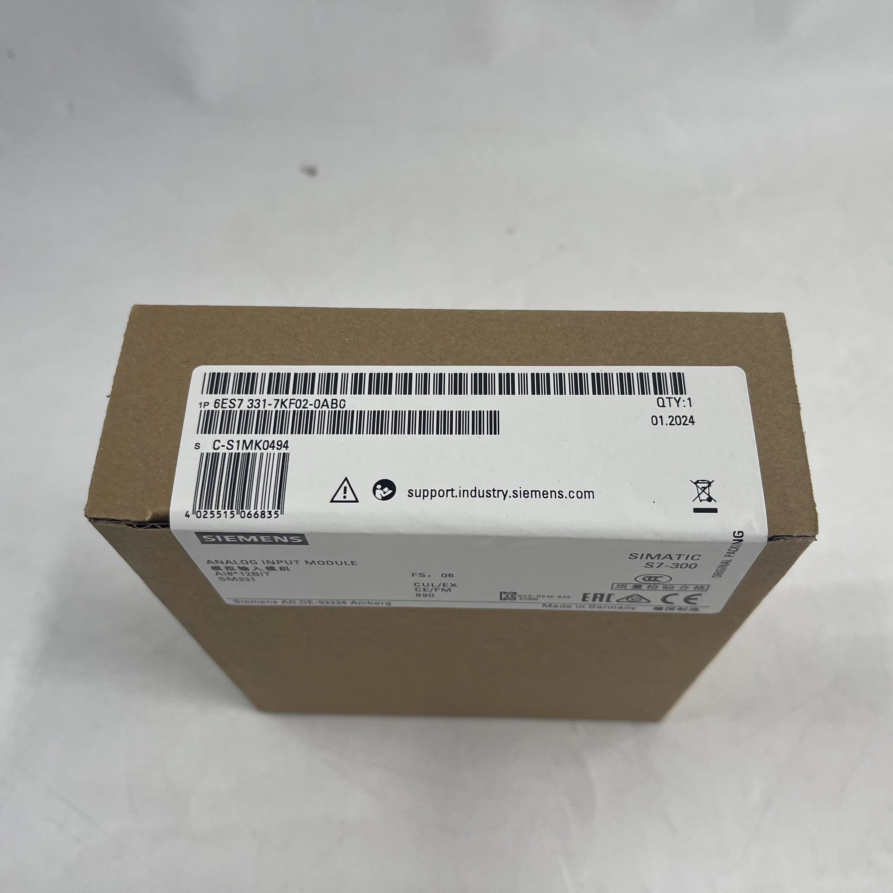 SIEMENS SIMATIC Input Module 6ES7331-7KF02-0AB0 SIEMENS SIMATIC Input Module 6ES7331-7KF02-0AB0