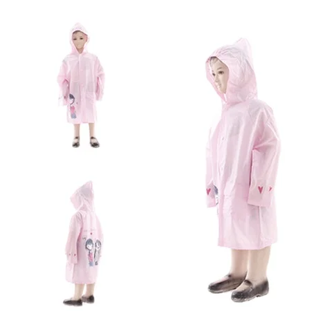 pink plastic raincoat