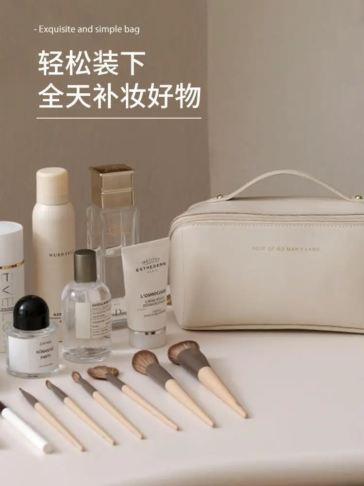 2022 New Arrival Travel Cosmetic Toiletry Bag Pu Leather Large