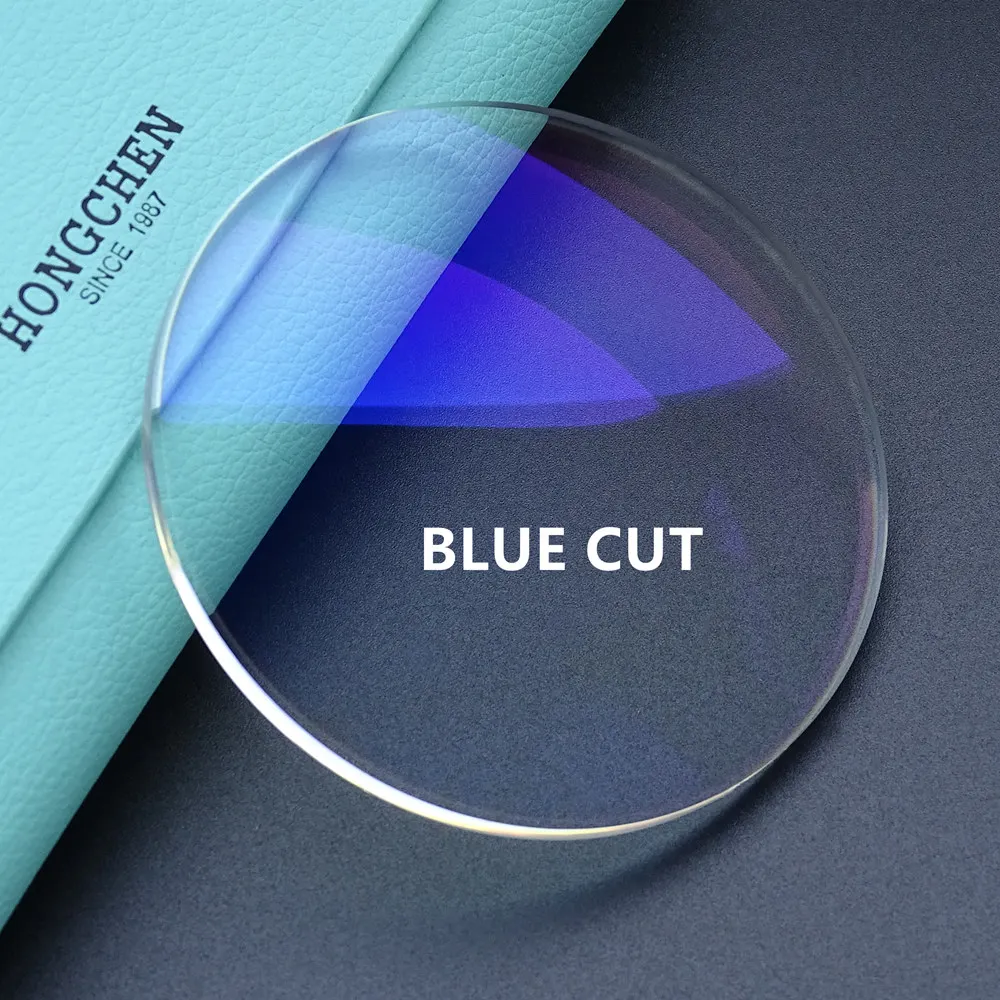 光学镜片制造商高指数1.67蓝光阻挡镜片蓝色切割光学眼镜镜片