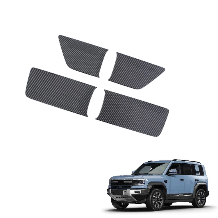 Interior Door Handle Cover for FangChengBao Leopard 5 Accessories Carbon Fiber Pattern Door Handle Frame Trim Interior Accessory
