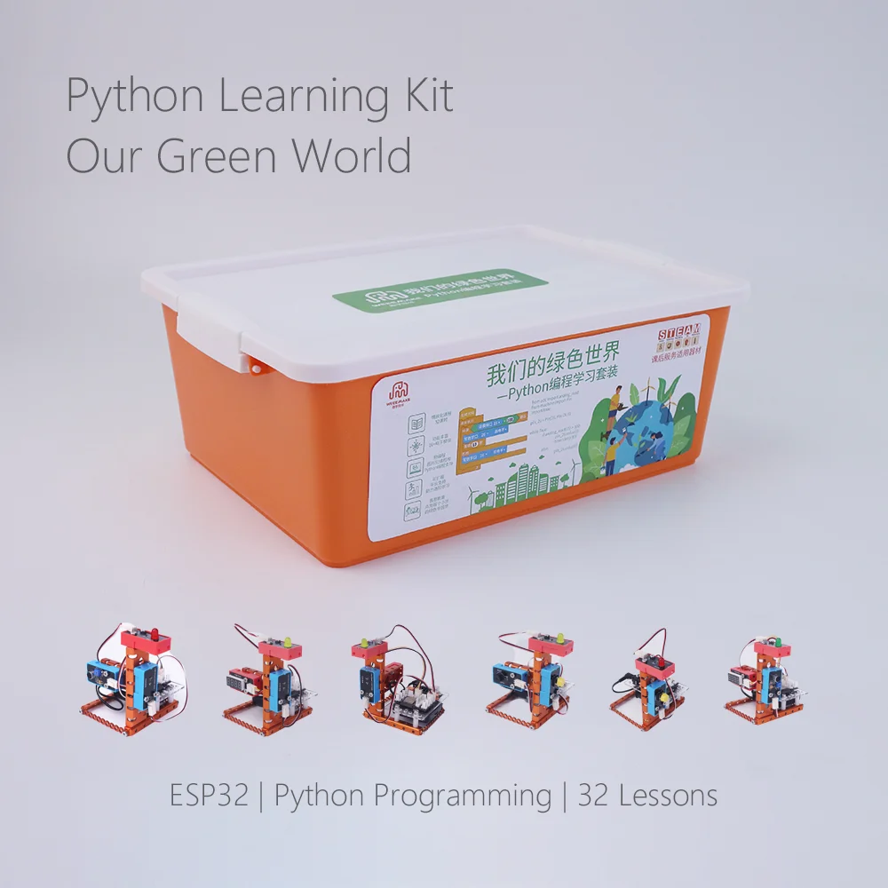 Open Source Programmable DIY Educational Robotics Kit for School Children Mechanical STEM Block Building Training 