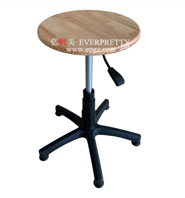 Laboratory Furniture Round Square Shaped Physics Wooden Science Stool Chair with ISO for Student