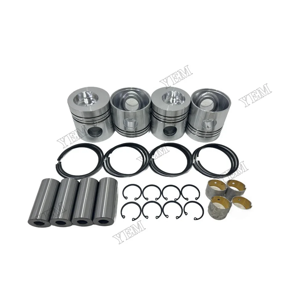 4D105 Engine Piston With Cylinder Piston Rings Fits for Komatsu Diesel Engine Spare Parts 4