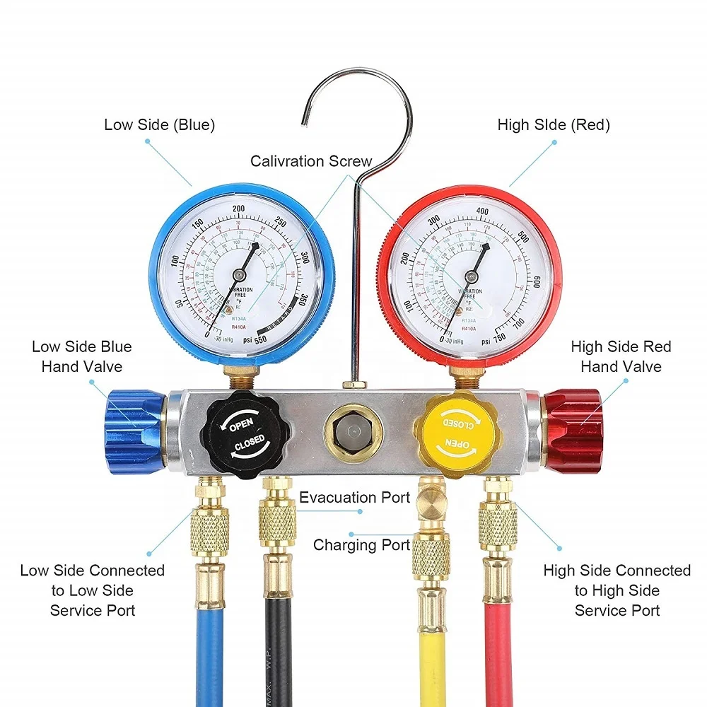 Sweeten Brobrygge Bliv forvirret Wholesale AC Manifold Gauge Set for Freon Charging and Vacuum Pump  Evacuation From m.alibaba.com