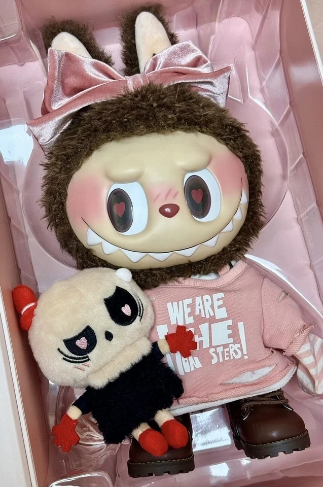 ぬいぐるみ Catch Me If You Like Me labubu Valentine Labubu Plush Doll Gift Box - Cute 38cm Valentine's Day Toy