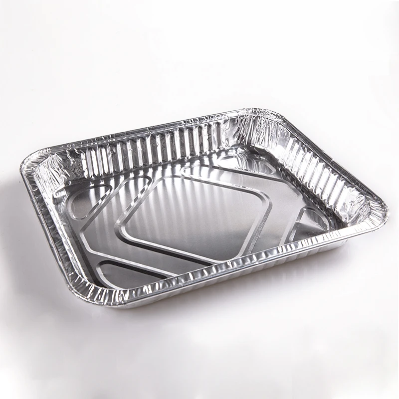 product newest custom 2100ml silver aluminum foil baking tray for food packaging microwave safe and disposable take away container-14