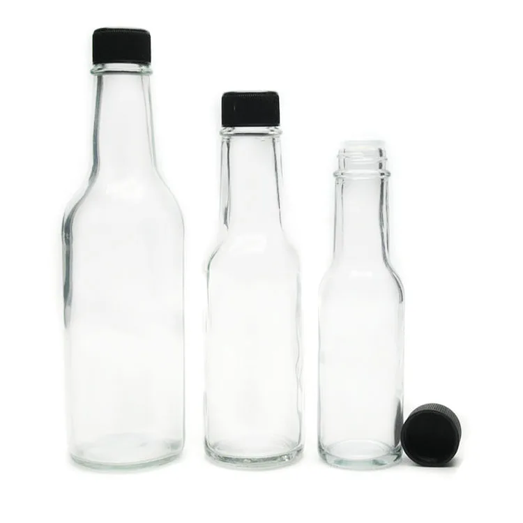 5oz clear glass bottle supplied with 24mm black plastic lid, can be fitted  with 24mm dropper insert