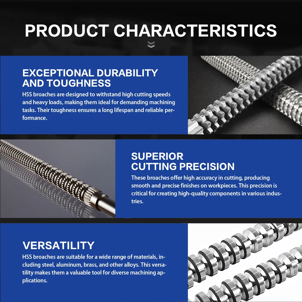 RUIZUAN Professional Factory Involute Spline Broaches Broach Splines for Cycloidal Speed Reducer Gear