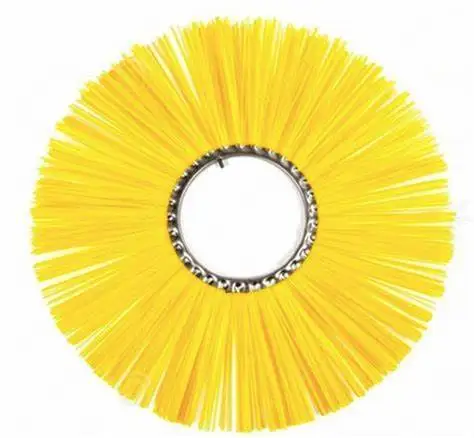 10*32 Customized Snow Street Sweeper Brushes Rotary Steel Wire Wafer Ring Brushes for Road Cleaning Sweeping Brush