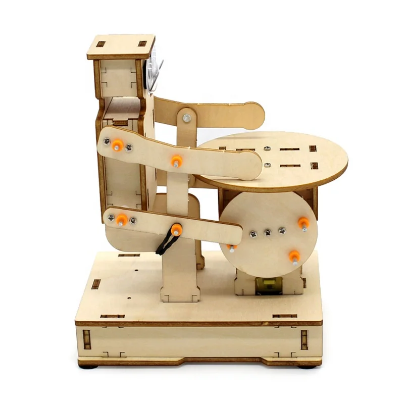 Primary School Student Study Materials Wooden Drum Beating Robot Stem ...