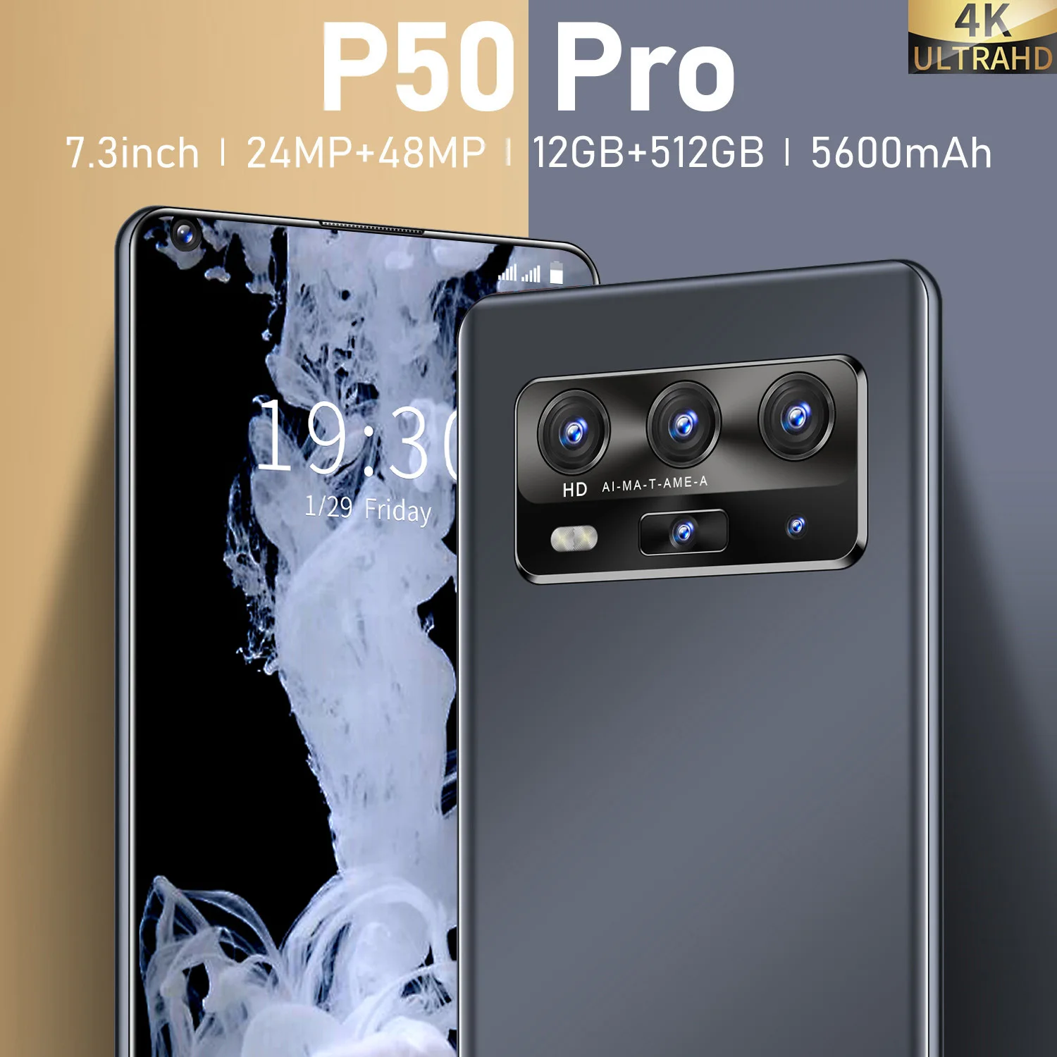 
Лидер продаж 2021, Смартфон высокого качества P50 PRO, мобильный телефон 4G 5G, оригинальная разблокировка, 12 Гб + 512 ГБ, телефон Android 