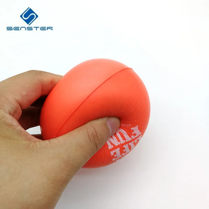Promotional Custom logo Print PU Foam Stress Ball Anti Stress Foam Ball PU Foam Squeeze Ball