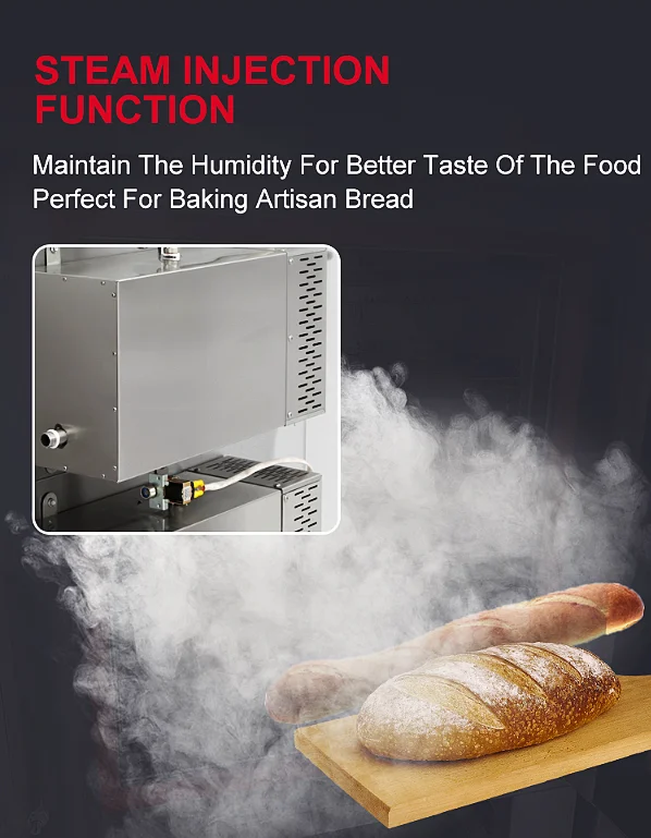 Industrial 12 Tray Bread Convection Oven Gas Baking Oven Convection