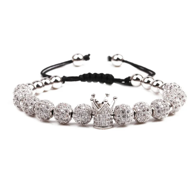 Ball Beads Bracelets Luxury Jewelry Stainless Steel Beaded Bracelet