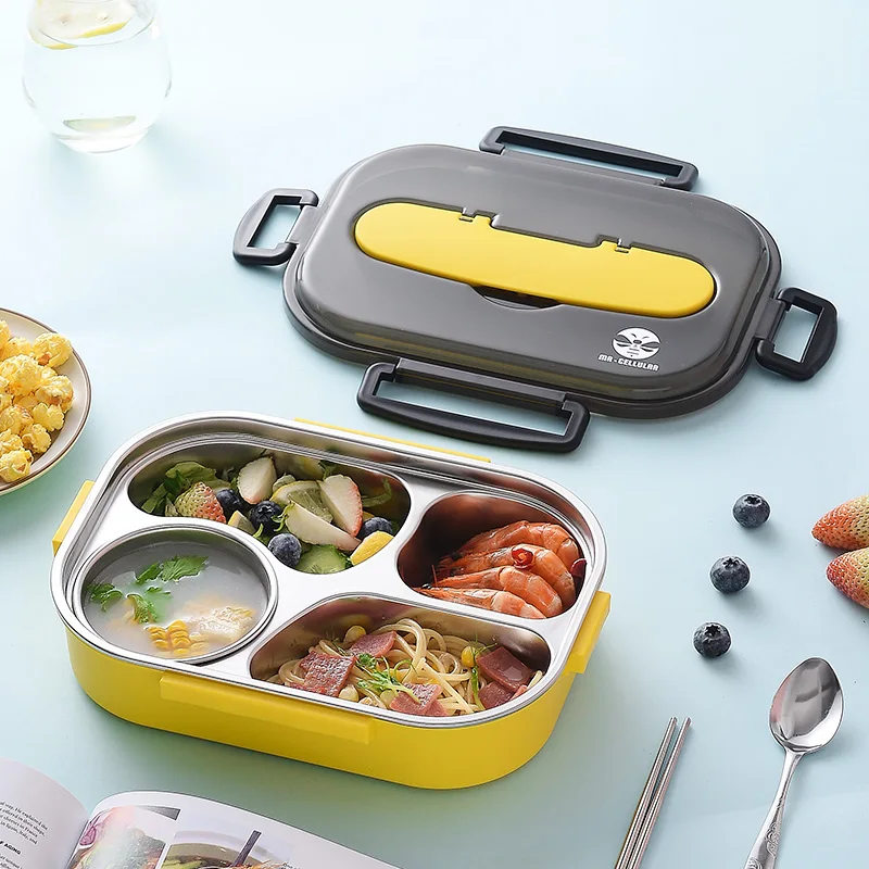 2022 design not to be missed insulated lunch box for 3 Compartment take out container food box