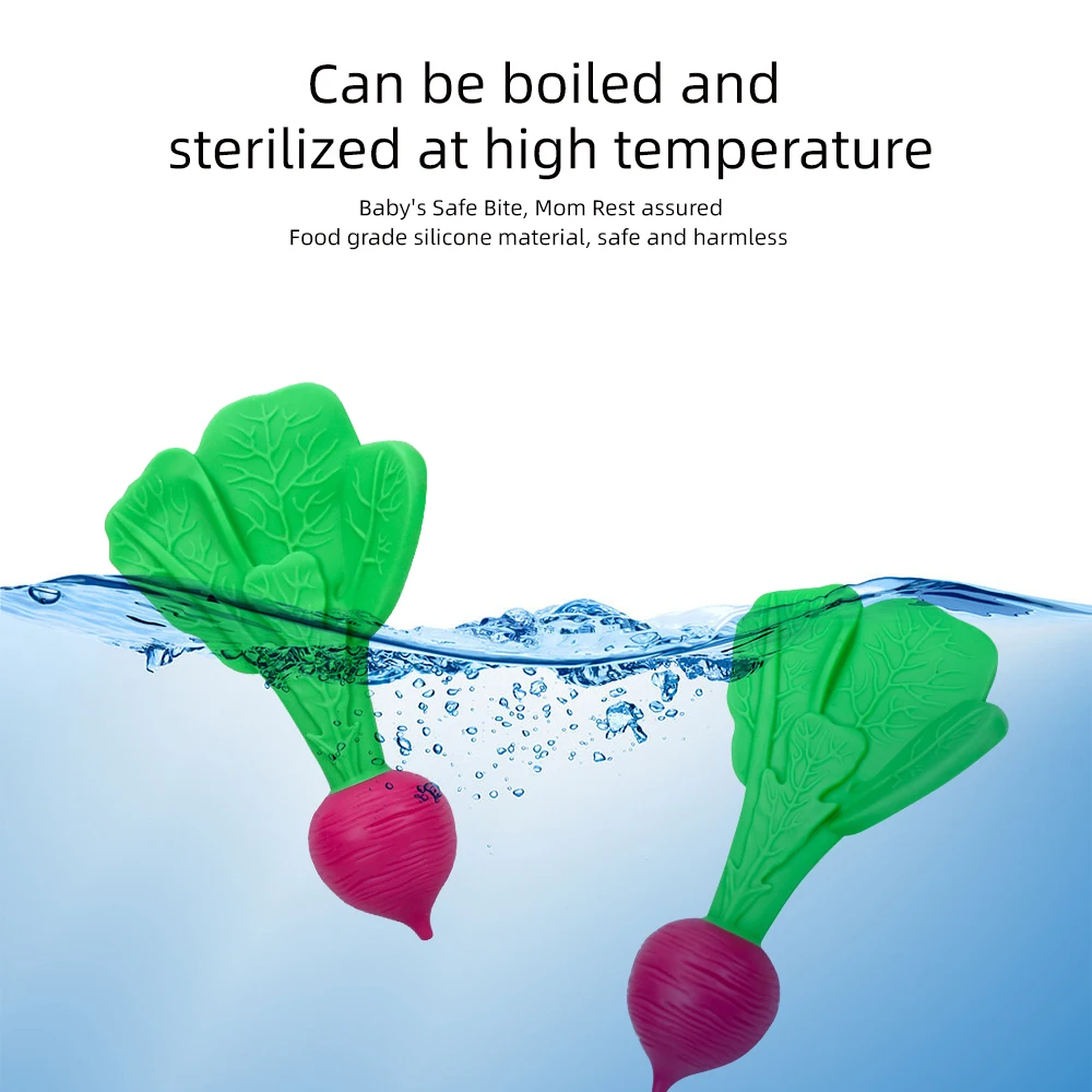 Customized Manufacturer Soft Vegetable Baby Teething Toys Bpa Free