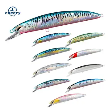 CHEERY Saltwater Jerkbaits Leurre De Umpan Flouder Slow Pitch Sinking Minnow Hard Fishing Lure – Minnow – view 2