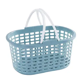 Handheld Bath Strawberry Storage Basket Plastic Bathroom Shower Washing Storage Basket Hollow Vegetable Fruit Storage Basket