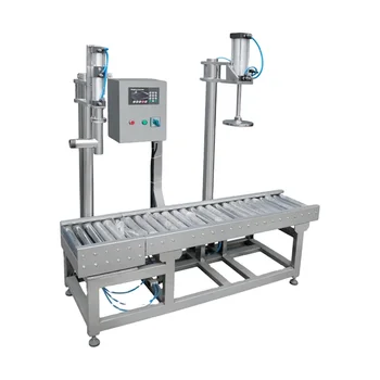 Hot selling 3-12 can/min speed weighing semi-auto yogurt filling machine for food industry