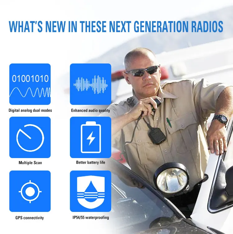 Original Kenwood NX-340 UHF 400-470 MHz digital walkie talkie 5W 32 channels long range two way radio