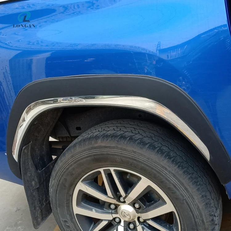 Custom Car Accessories Universal Abs Rubber Fender Flares 2018 Hilux Revo Fender Flares
