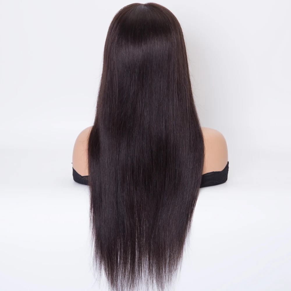 22 inch #2 color Fully hand tied silk top European virgin human hair toppers for women