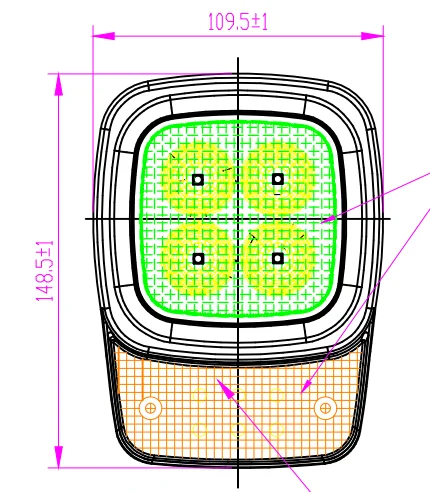 Forklift Led Lighting Combination Headlight for by D Accessories Led Forklift Headlights Turn Light Front Lighting High Quality