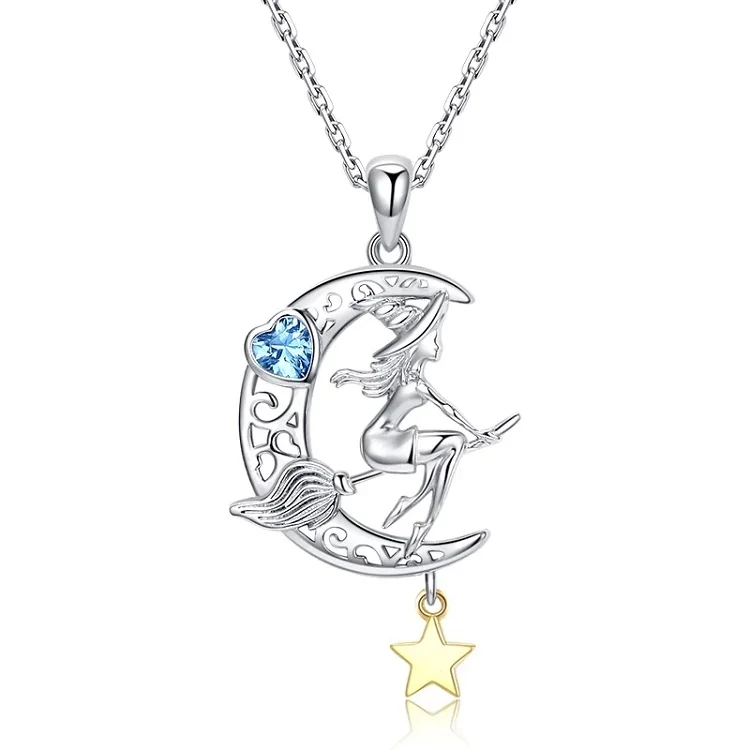 925 Sterling Silver Star And Moon 