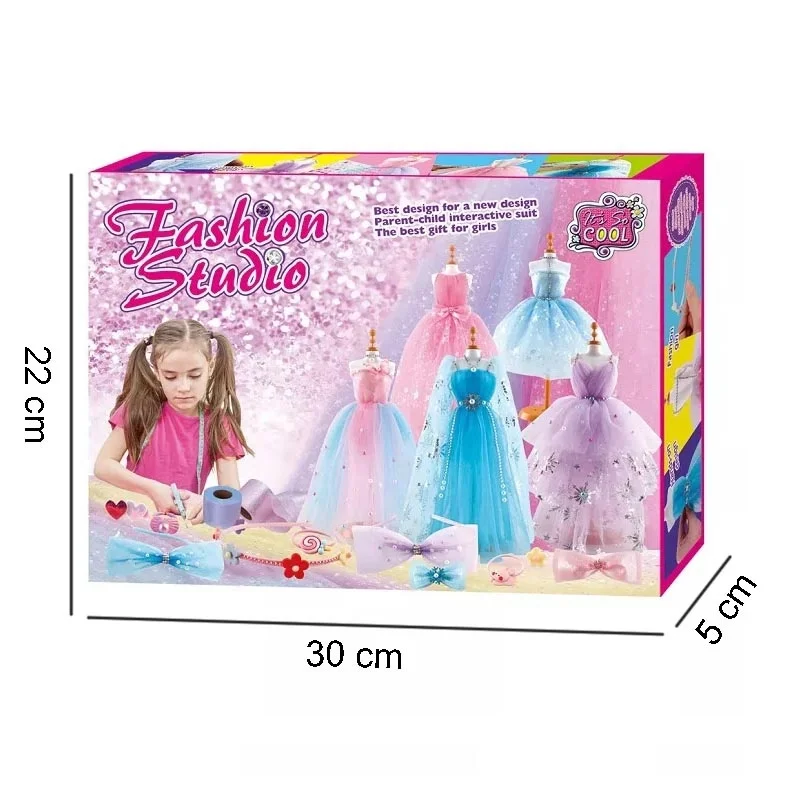 Fashion Designer Kits DIY Toy for Girls Handmade Little Costume Designer  Dress Decoration Art and Craft Toys Birthday Gift