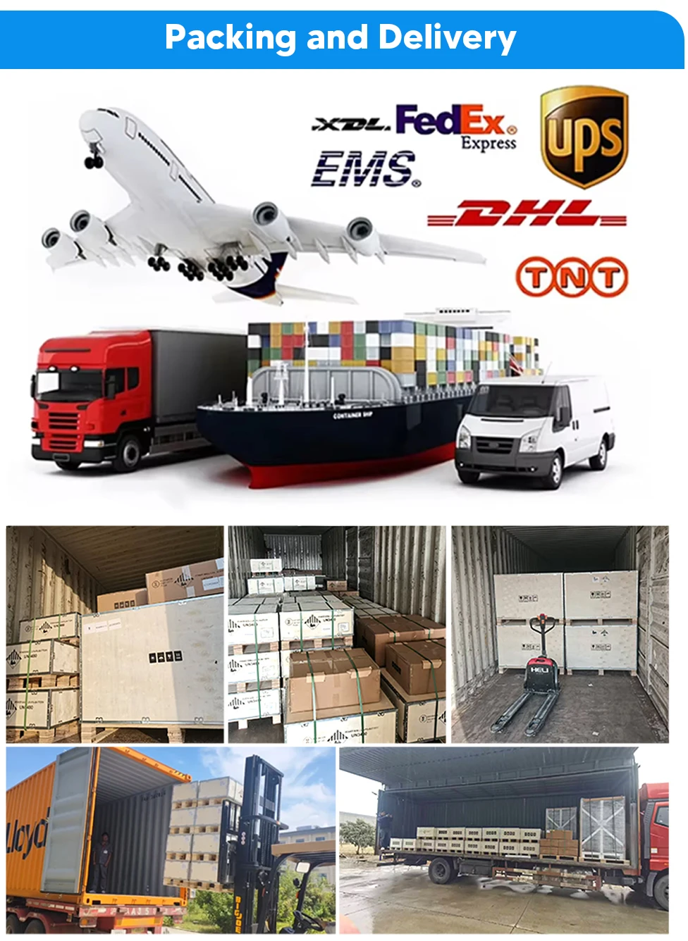 Packaging & shipping specifications