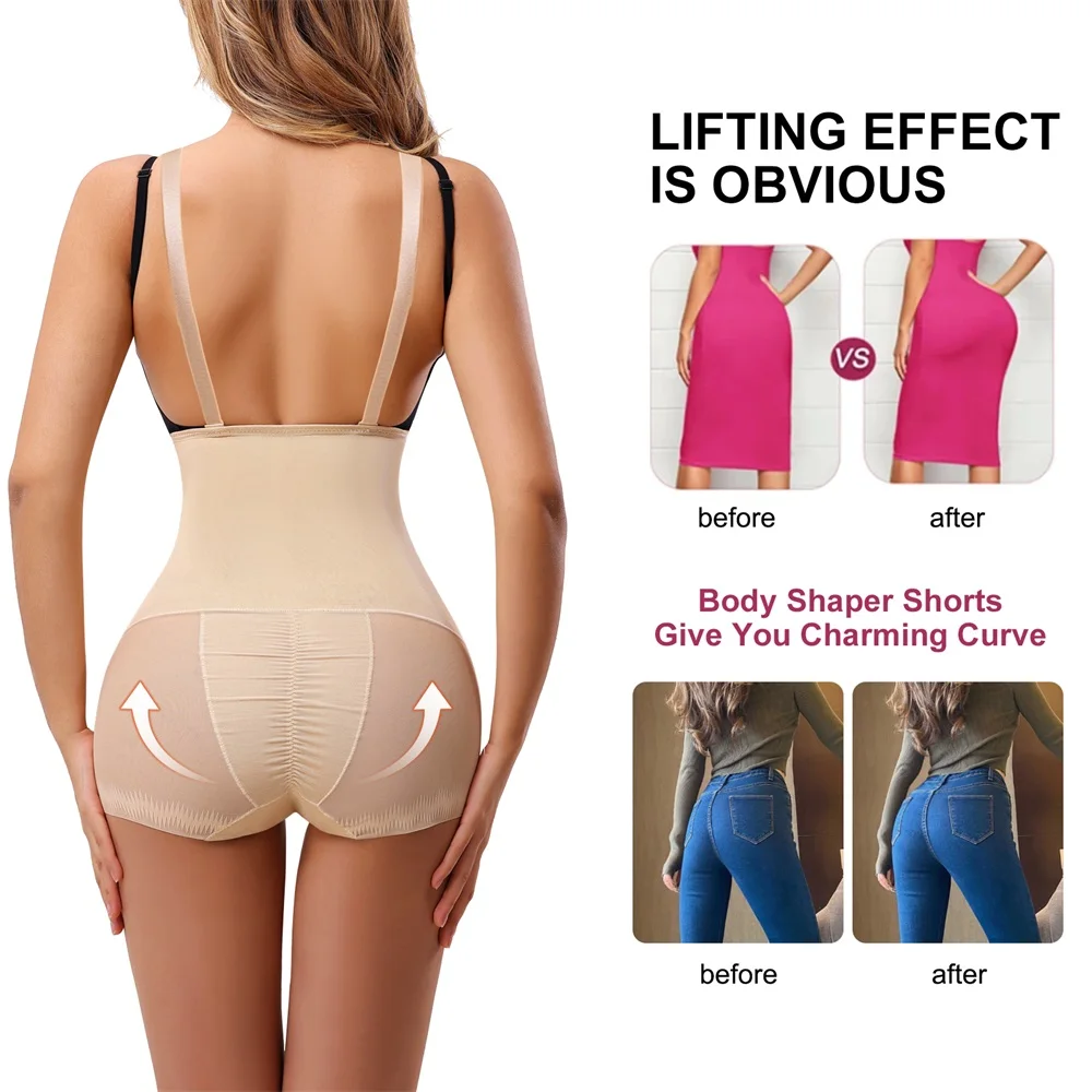 Wholesale Full Body Butt Lift Shaping Panties Underwear Shoulder Strap Tummy Control Shapewear Women Waist Trainer Shaper manufacture