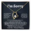 Card + Gold Necklace Black box