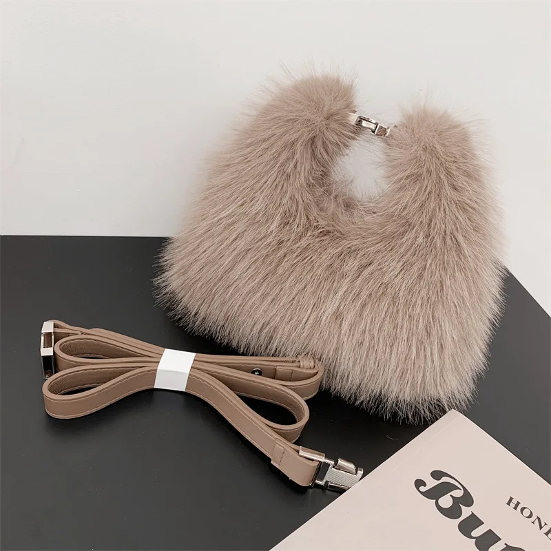 Cute Hairy Fur Handbags - Fashionable Winter/ Autumn Bags