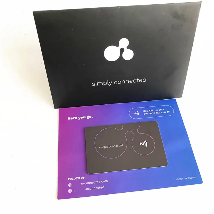 Custom Envelope Packing Social Media Sharing Sublimation Nfc and Smart Card
