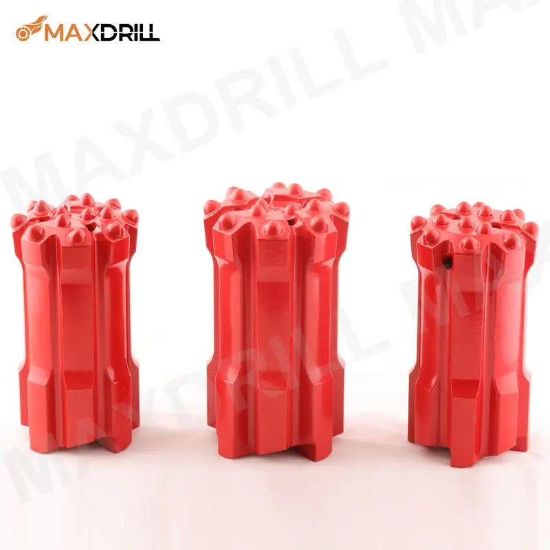 
 Maxdrill High Quality Carbide Drill Threaded Button Bit 64mm R32 Retrac Skirt for Hard Rock