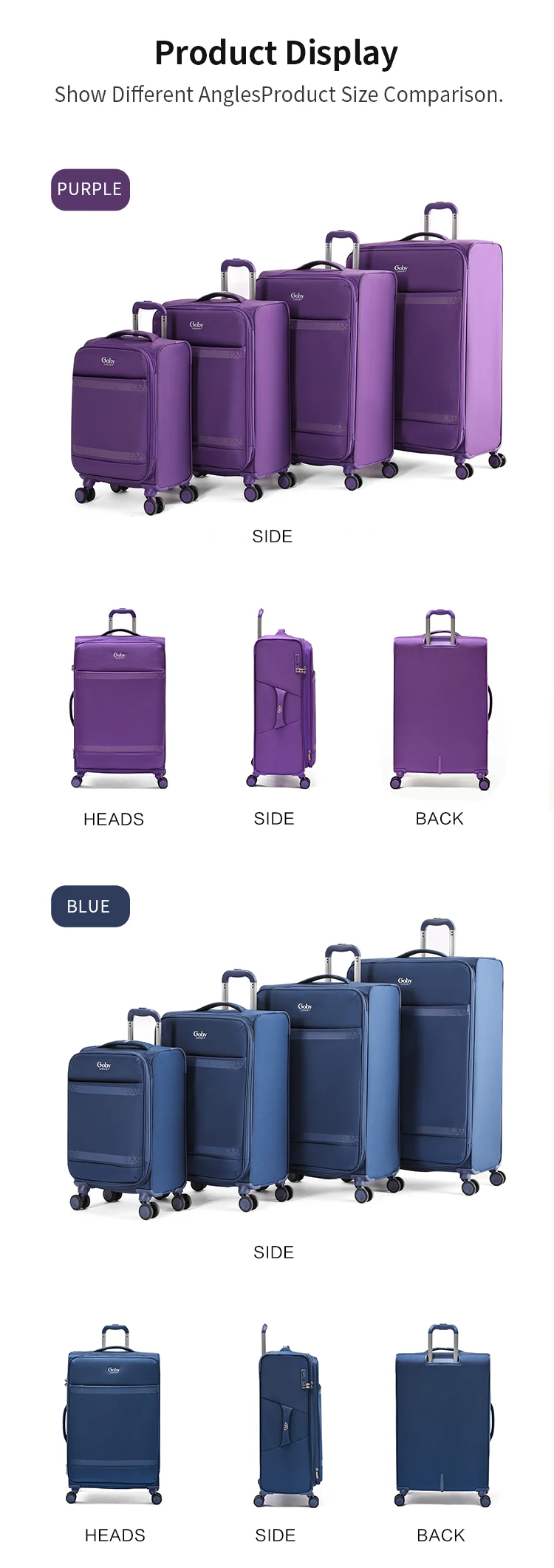 High Quality Unisex Spinner Luggage Set Wholesale Fashionable ...
