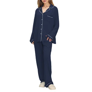 Soft Bamboo Viscose Ladies Lounge Wear Sets Pjs Women's Pajamas Loungewear Breathable Custom Sleepwear