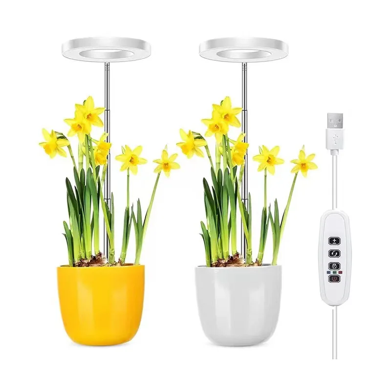 3.5 Inch Retractable LED Plant Growth for Light Full Spectrum with Dimmable Timing Aluminum Body IP42 Rated for Bloom